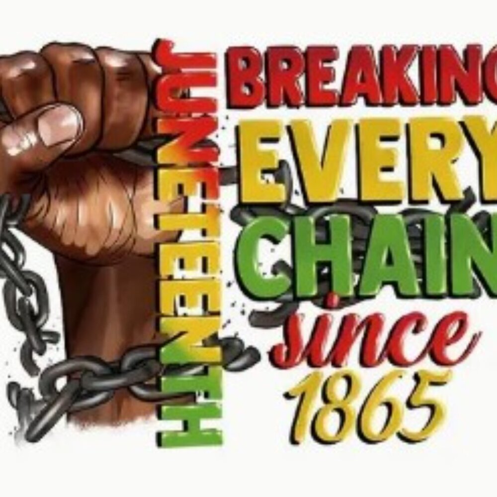 "Breaking Every Chain Since 1865" Juneteenth Custom T-Shirts Made to Order - NWT - Picture 2 of 5